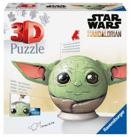 Ravensburger 3D Puzzle 11556 - Puzzle-Ball Grogu mit Ohren - 72 Teile - Puzzle-Ball für Star Wars un