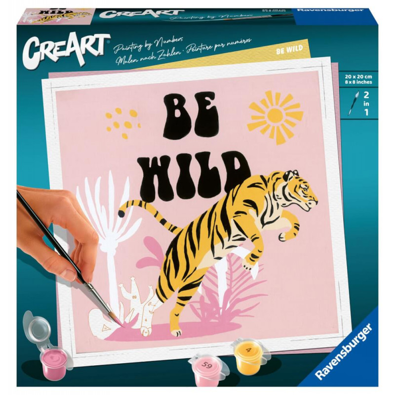 Ravensburger CreArt - Malen nach Zahlen 23665 - Be Wild - ab 12 Jahren