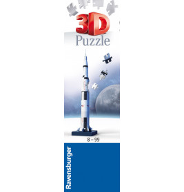 Ravensburger 3D Puzzle 11545 - Apollo Saturn V Rakete - 440 Puzzleteile - Für alle Weltraum Fans ab