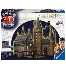 Ravensburger 3D Puzzle 11550 - Harry Potter Hogwarts Schloss - Die Große Halle - Night Edition - 540
