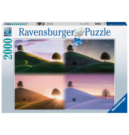 Ravensburger Puzzle 17443  - Stimmungsvolle Bäume und Berge  2000 Teile Puzzle für Erwachsene und Ki
