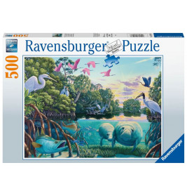 Ravensburger Puzzle 16943 - Manatee Moments - 500 Teile Puzzle für Erwachsene und Kinder ab 12 Jahre