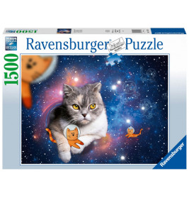 Ravensburger Puzzle 17439 Katzen fliegen im Weltall - 1500 Teile Puzzle für Erwachsene und Kinder ab
