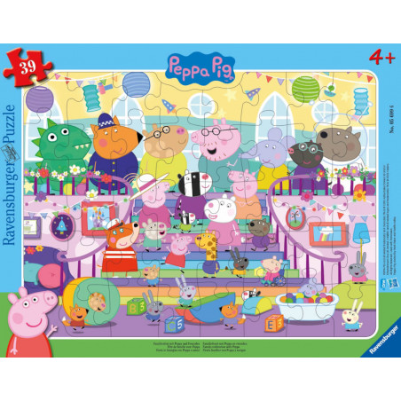 Ravensburger Kinderpuzzle 05699 - Familienfest mit Peppa und Freunden - 30-48 Teile Peppa Pig Rahmen