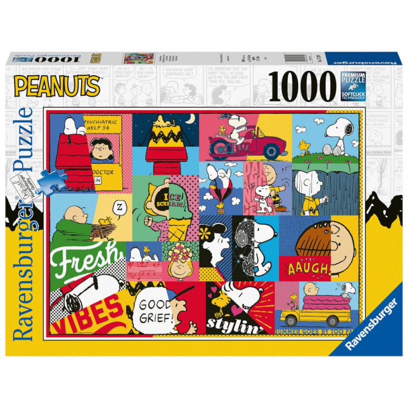 Ravensburger Puzzle 17539 - Peanuts Momente - 1000 Teile Snoopy Puzzle für Erwachsene und Kinder ab