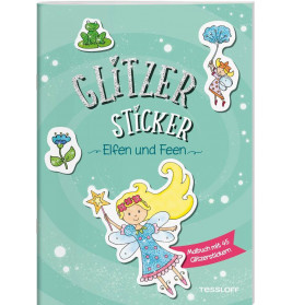 Glitzer Sticker Malbuch. Elfen und Feen