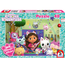 Puzzle Gabby's Dollhouse Miau-ziger Partyspaß 40Teile