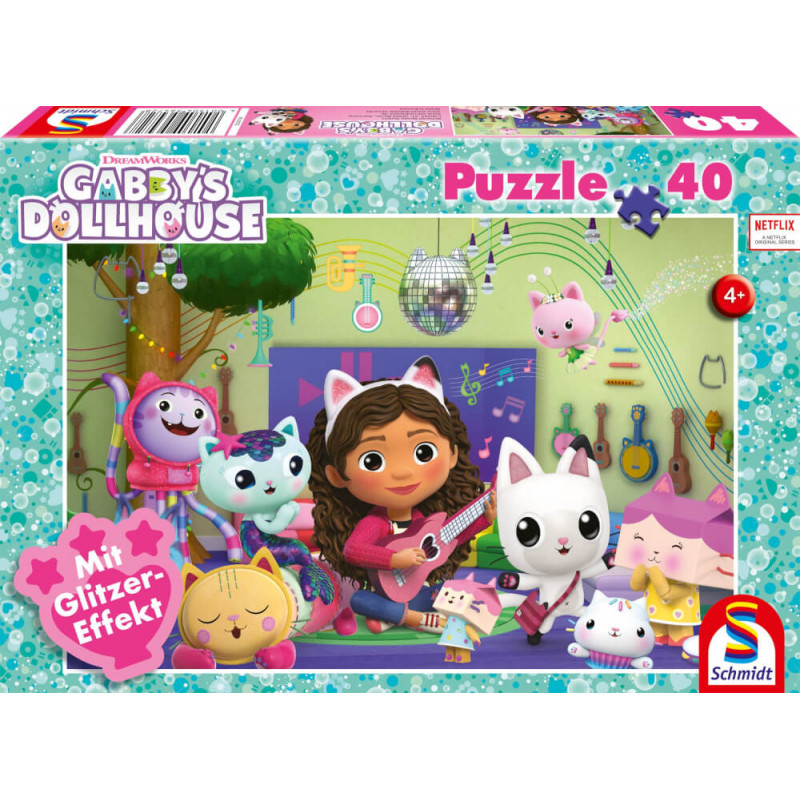 Puzzle Gabby's Dollhouse Miau-ziger Partyspaß 40Teile