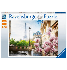 Ravensburger Puzzle 17377 Frühling in Paris - 500 Teile Puzzle für Erwachsene und Kinder ab 12 Jahre