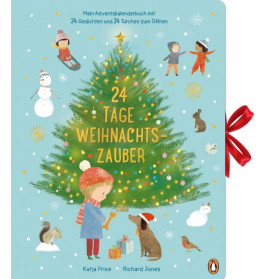 24 Tage Weihnachtszauber - Mein Adventskalenderbuch mit 24 Gedichten und 24 Türchen zum Öffnen