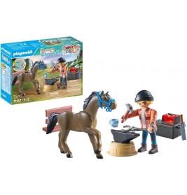 PLAYMOBIL 71357 Hufschmied Ben & Achilles