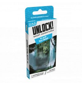 Box Asmodee Unlock! Kurze Abenteuer: Die Suche nach Cabrakan - Escape Game für Zuhause im Dschungel-Design.