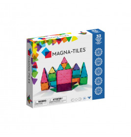 Magna-Tiles 32-teiliges Set Clear Colours mit klaren Farben