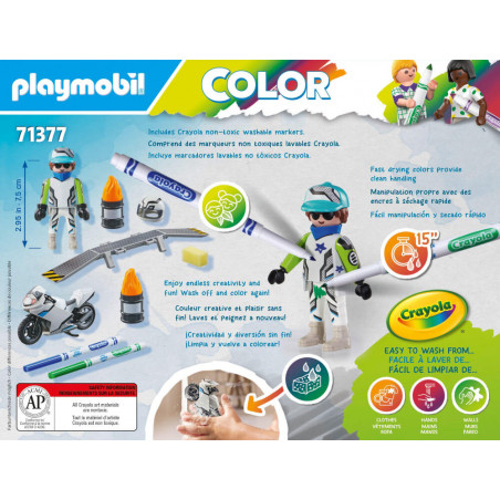 PLAYMOBIL 71377 PLAYMOBIL Color: Motocross Motorrad