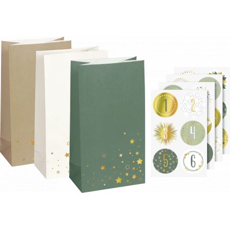 Pap.Bodenbeutel Advents-Set