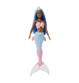 Mattel HGR12 Barbie Dreamtopia Meerjungfrau-Puppe (blaues Haar), Spielzeug ab 3 Jahren