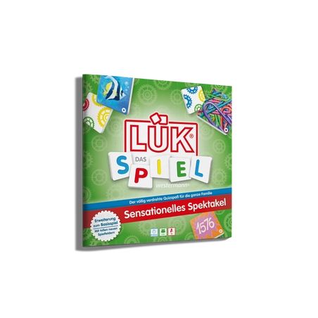 Grüne LÜK Das Spiel Box mit bunten Buchstaben und Grafiken auf dem Cover.