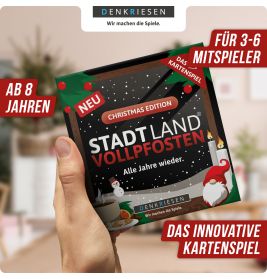 STADT LAND VOLLPFOSTEN: Das Kartenspiel- Christmas Edition