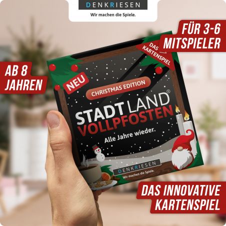 STADT LAND VOLLPFOSTEN: Das Kartenspiel- Christmas Edition