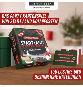 STADT LAND VOLLPFOSTEN: Das Kartenspiel- Christmas Edition