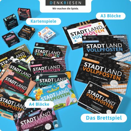 STADT LAND VOLLPFOSTEN: Das Kartenspiel- Christmas Edition