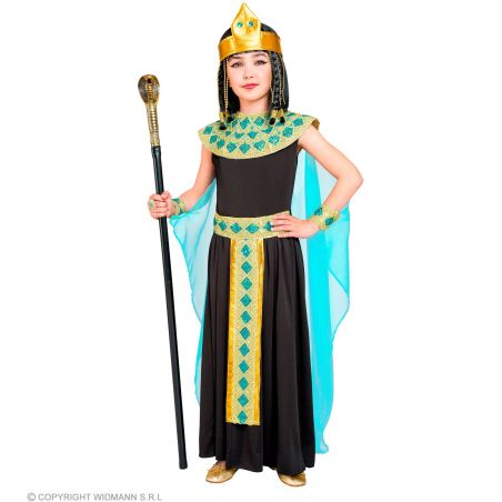 Cleopatra (Kleid mit Gürtel, Armbänder,Stirnband)116 cm