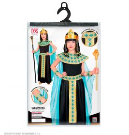 Cleopatra (Kleid mit Gürtel, Armbänder,Stirnband)116 cm