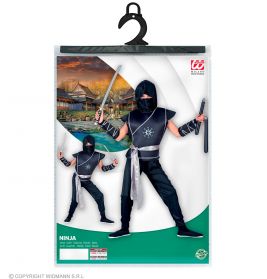 Ninja (Weste m. Rüstung Hose, Gürtel, Armsch)158 cm