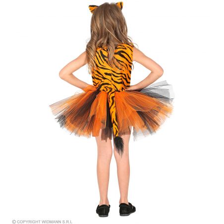 Tiger, Kleid m. Tunika, Haarreif) 110cm