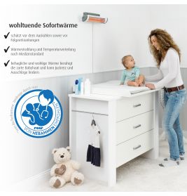 EasyHeat Wickeltisch-Waermestrahler 500W