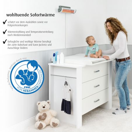 EasyHeat Wickeltisch-Waermestrahler 500W