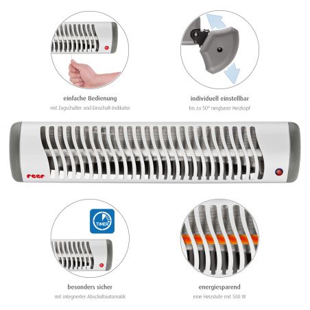 EasyHeat Wickeltisch-Waermestrahler 500W