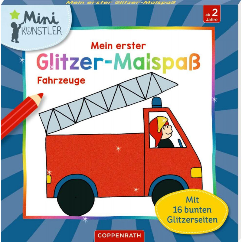 Mein erster Glitzer-Malspass: Fahrzeuge Mini