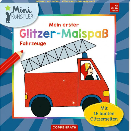 Mein erster Glitzer-Malspass: Fahrzeuge Mini