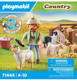 PLAYMOBIL 71444 Junger Schäfer mit Schafen