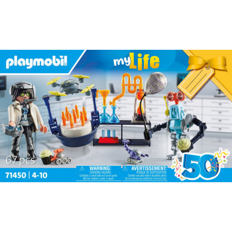 PLAYMOBIL 71450 Forscher mit Robotern