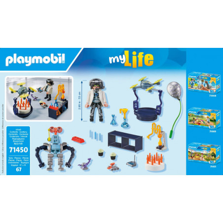 PLAYMOBIL 71450 Forscher mit Robotern