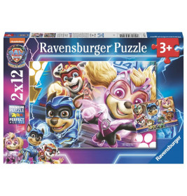 Ravensburger PAW Patrol Mighty Pups Puzzle für Kinder ab 3 Jahren mit bunten Superhelden-Welpen.