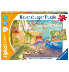 Ravensburger tiptoi Puzzle 00198 Puzzle für kleine Entdecker: Dinosaurier, Kinderpuzzle ab 3 Jahren,