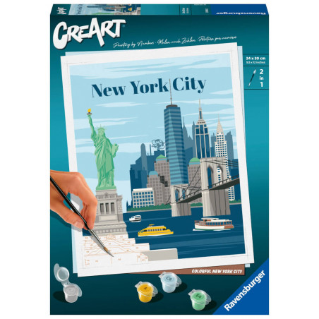 Ravensburger CreArt - Malen nach Zahlen 23686 - Colorful New York City - ab 12 Jahren