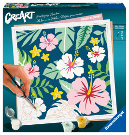 Ravensburger CreArt - Malen nach Zahlen 23729 - Exotic Flowers - ab 12 Jahren