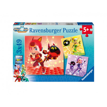 Ravensburger Kinderpuzzle 05727 - Matt, Jia und Emma -  3x49 Teile Petronix Puzzle für Kinder ab 5 J