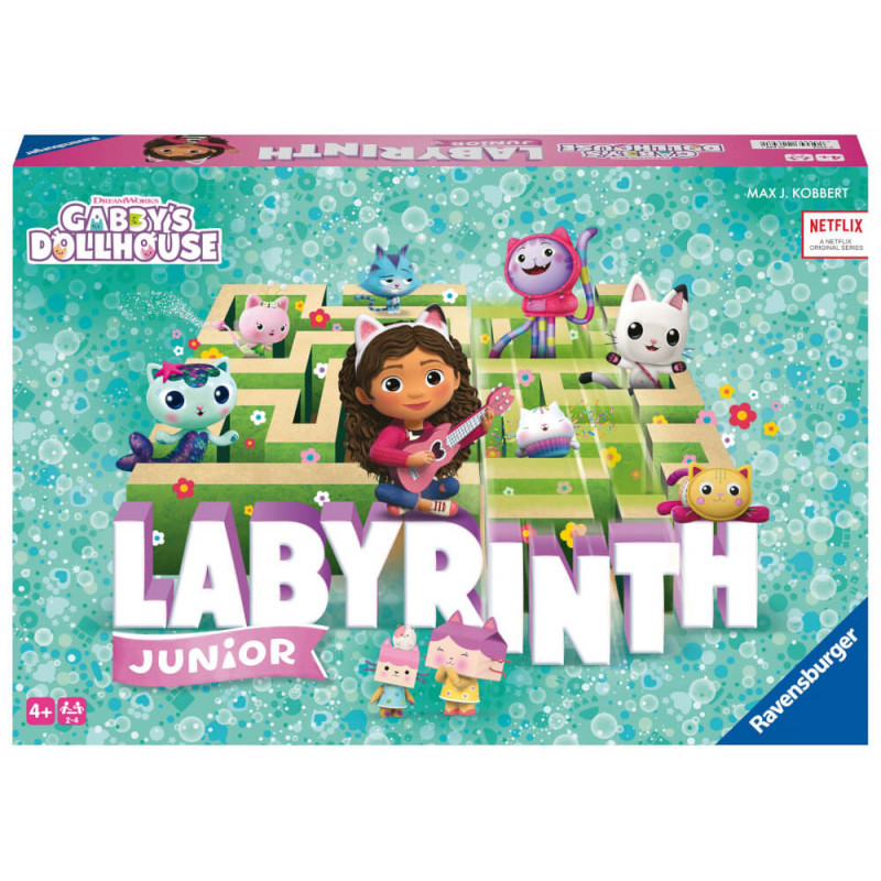 Ravensburger Gabby's Dollhouse Junior Labyrinth - 22648 - Der bekannte Brettspiel-Klassiker von Rave