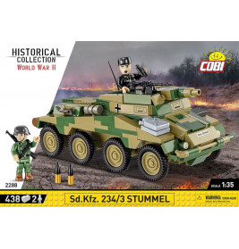 Stummel Panzer Kfz 234/3 mit 2 Figuren