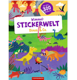 Wimmel-Stickerwelt: Dinos & Co.