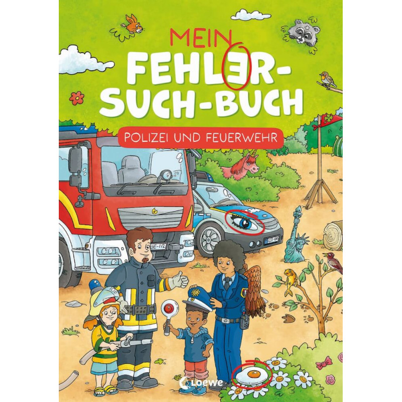 Mein Fehler-Such-Buch - Polize und Feuerwehr