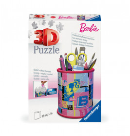 Ravensburger 3D Puzzle 11585 - Utensilo Barbie - Stiftehalter für Barbie Fans ab 6 Jahren, Schreibti