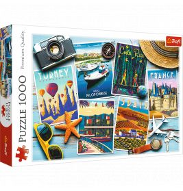Puzzle 1000 – Urlaubs Postkarten
