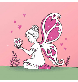 Glitzer-Malblock: Fantasy (100% selbst gemacht)