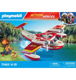 PLAYMOBIL 71463 Feuerwehrflugzeug mit Löschfunktion